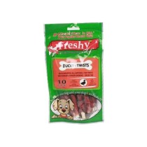 Freshy Ducky Twists - Ördekli Dental Sütlü Burgu Köpek Ödülü 90 gr - 10 Çubuk