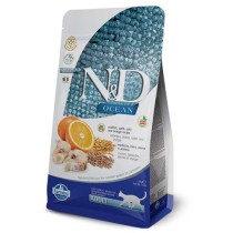 N&D Ocean Düşük Tahıllı Morina Balığı Portakal Kedi Maması 1,5 Kg