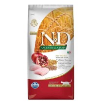 N&D Ancestral Grain Düşük Tahıllı Tavuk ve Narlı Kısırlaştırılmış Kedi Maması 10kg