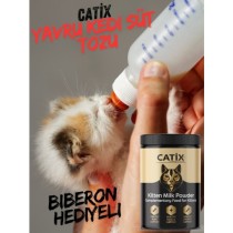 CATİX Anne Sütü Destekli Yavru Kedi Süt Tozu Biberon Hediyeli 200 gr