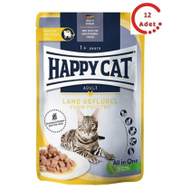Happy Cat Tavuklu Tahılsız Kısırlaştırılmış Kedi Konservesi 85gr x 12 Adet